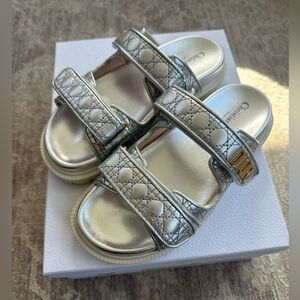 Dior Dioract Sandal Color Steel - 38.5 8.5 - NEW IN BOX